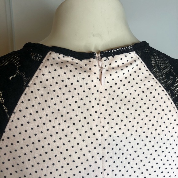 GUESS sleeveless mini polka-dot peplum top - Picture 6 of 8